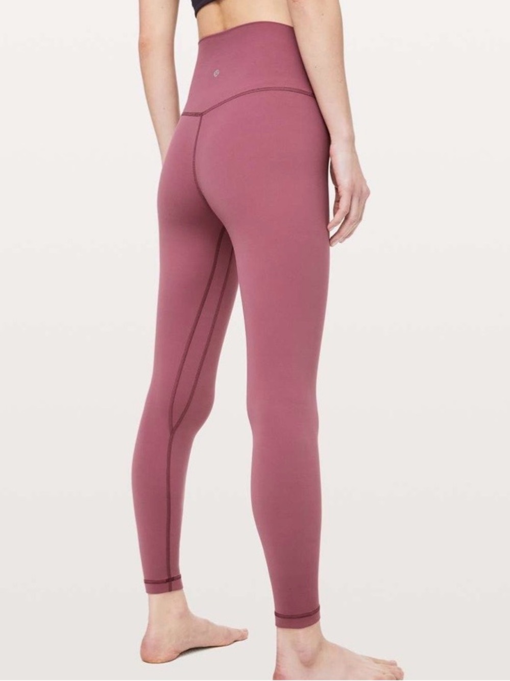 Lululemon Align II High Rise Leggings Size 2 Misty Merlot 25” Buttery Soft - Picture 2 of 11
